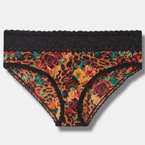 ♥️NWT VINTAGE TORRID PANTY SEAMLESS ANIMAL FLORAL PRINT MICROFIBER - PLUS SIZE - Picture 7 of 9